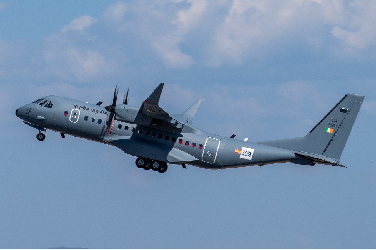 Indian Air Force takes delivery of first C295 aircraft from Airbus in Spain