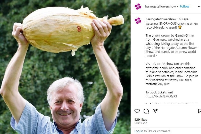 UK gardener grows massive 9 kg onion wows people