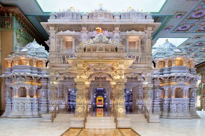 Hindu Temple in USA carved by hand will be inaugurated shortly