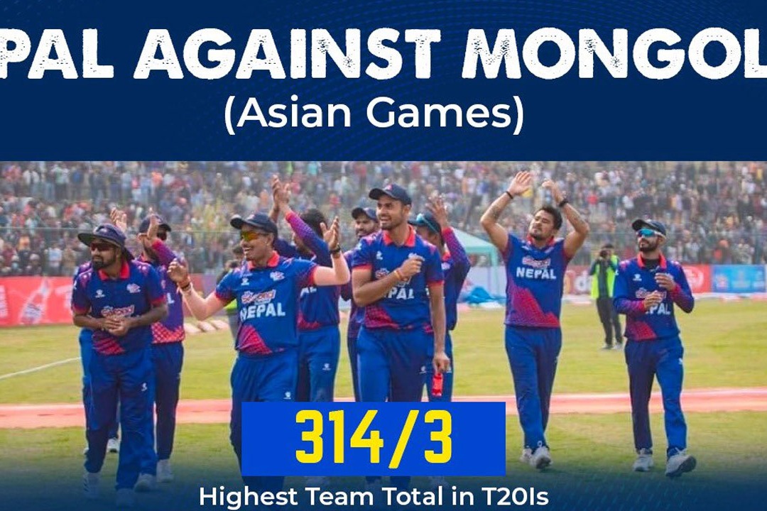  Nepal Re Write T20I Record Books In Asian Games