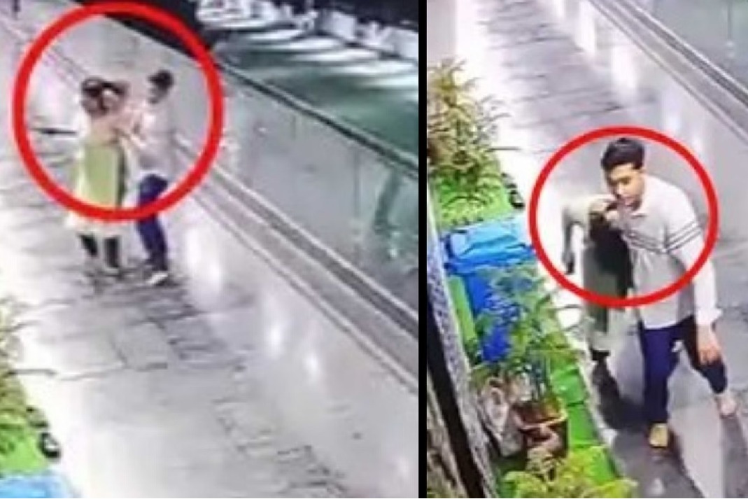 Caught on CCTV Ahmedabad spa manager assaults woman drags her by hair