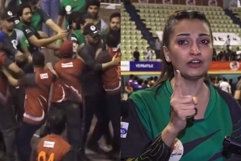Actress cries over the umpires wrong decision during Celebrity Cricket League bangladesh