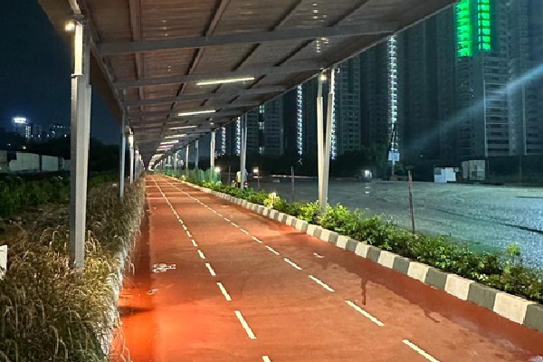 India’s first solar cycling track comes up in Hyderabad