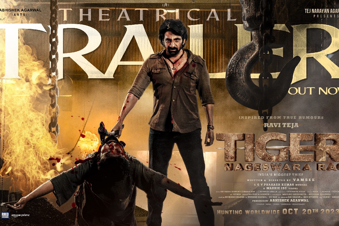 Raviteja starring Tiger Nageswararao trailer released