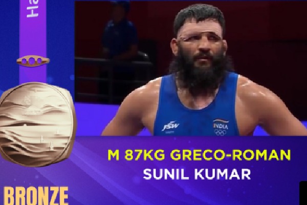 Asian Games: Sunil Kumar wins bronze in Greco-Roman 87kg wrestling event