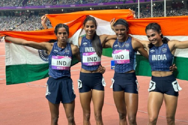 Asian Games: Vithya, Aishwarya, Prachi & Subha win Silver in Women's 4X400m Relay event