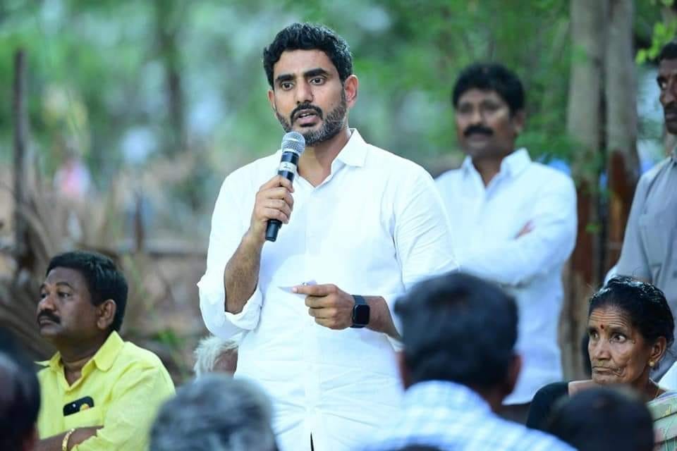 Nara Lokesh announces Kathi tho Kranthi programme in solidarity to Chandrababu