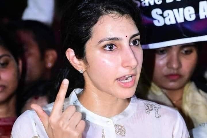 Why should we be in darkness asks Nara Brahmani