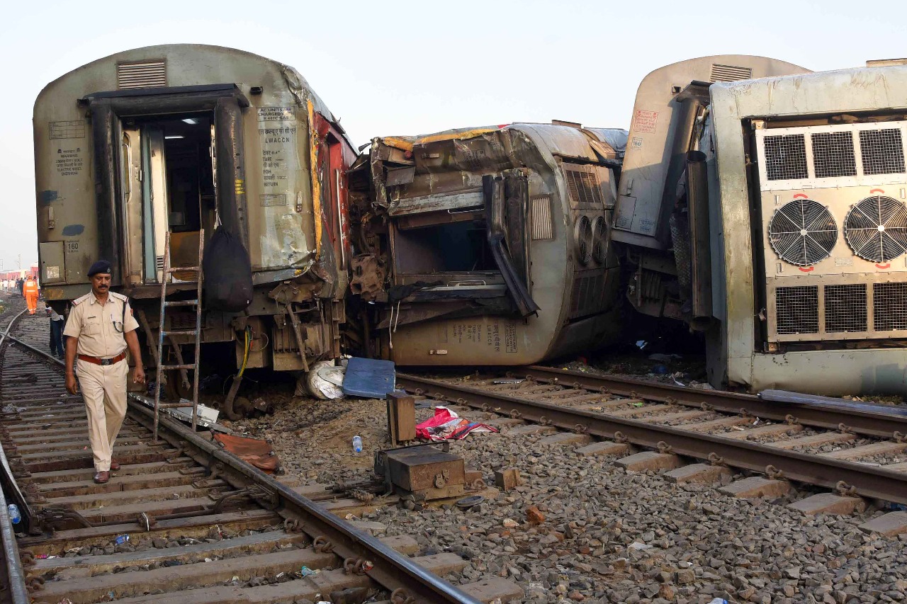 Bihar train mishap: North East Express guard claims driver applied emergency brake before derailment
