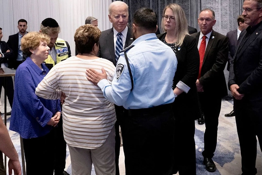 Biden Meets Woman Who Tricked Hamas Fighters With Cookies and Coffee