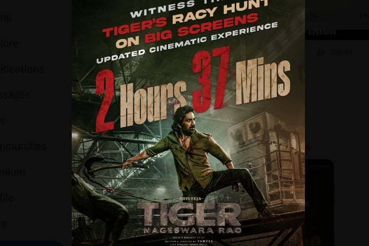 Tiger Nageswara Rao team shorts film run time
