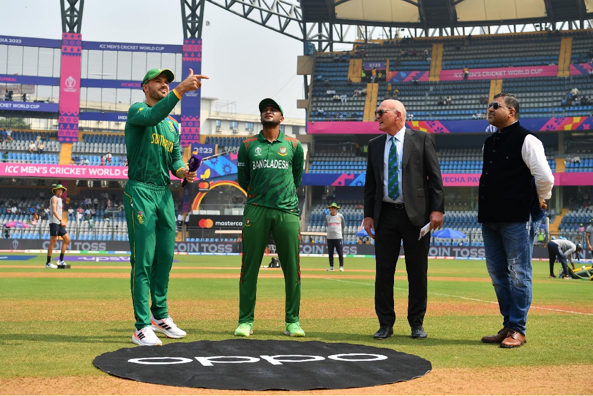 South Africa won the toss and chose batting first against Bangladesh