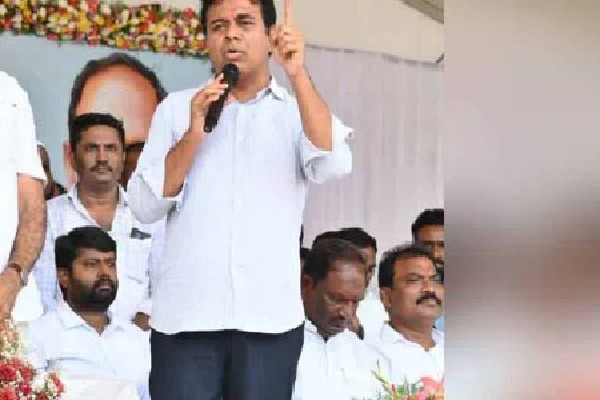 Minister KTR fires at Congress over Rythu Bandhu issue