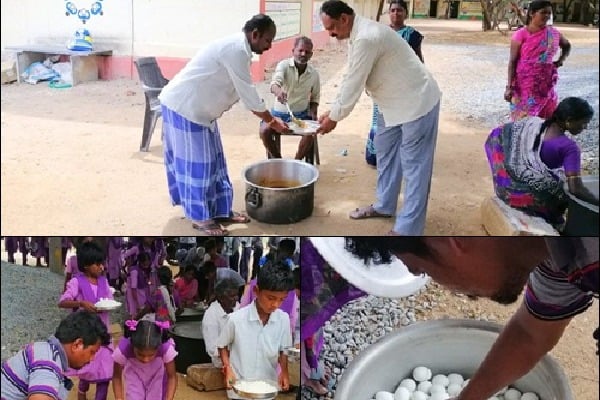Schools in Andhra's Bommanahal dish out mid-day meals without cooking sheds, storerooms