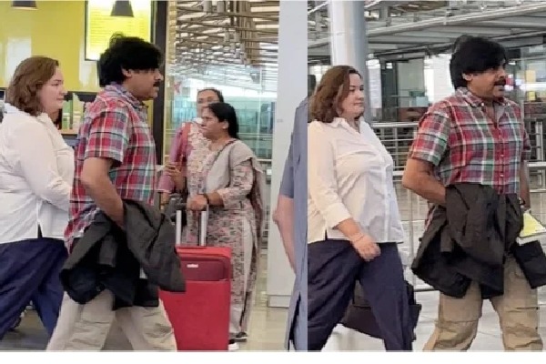 Pawan Kalyan leaves to Italy with wife