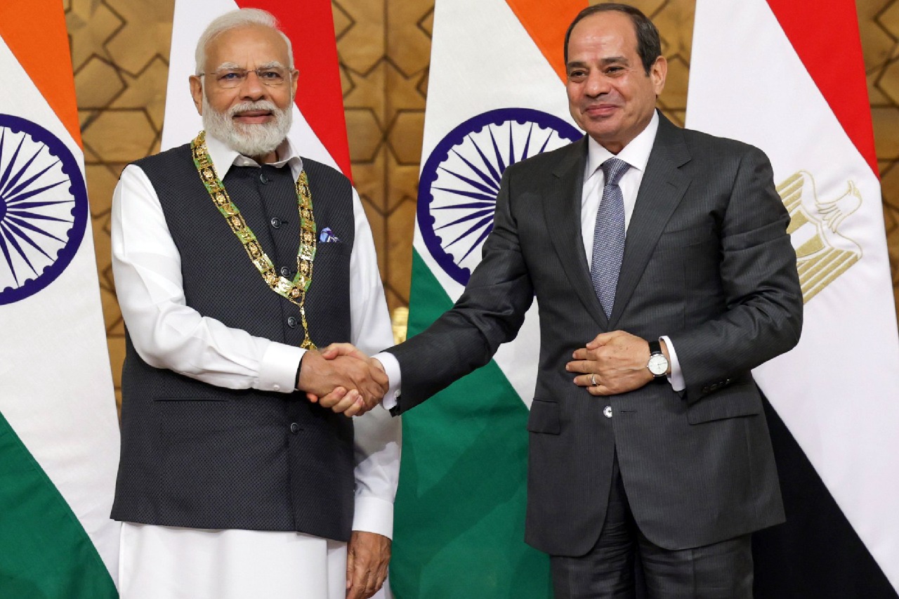 PM Modi speaks with Egyptian Prez, reiterates India's position on Palestine-Israel issue