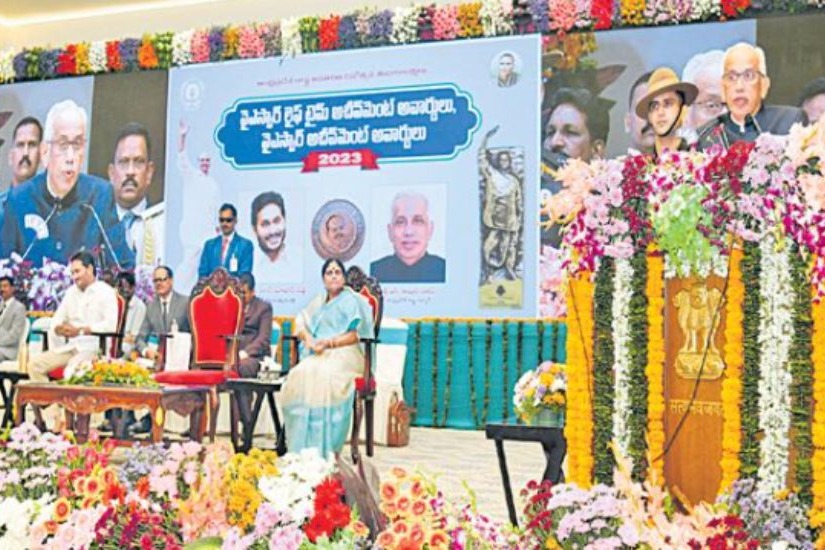YSR lifetime achievement awards ceremony in Vijayawada