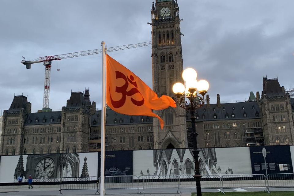 Indo-Canadian MP raises Hindu flag, hosts Diwali on Parliament Hill