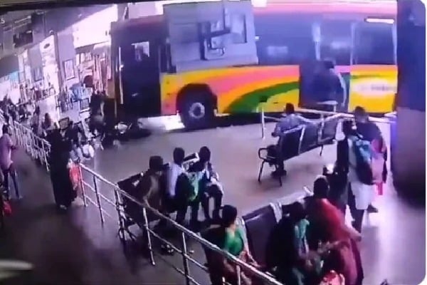 RTC officials takes action on Vijayawada bus incident