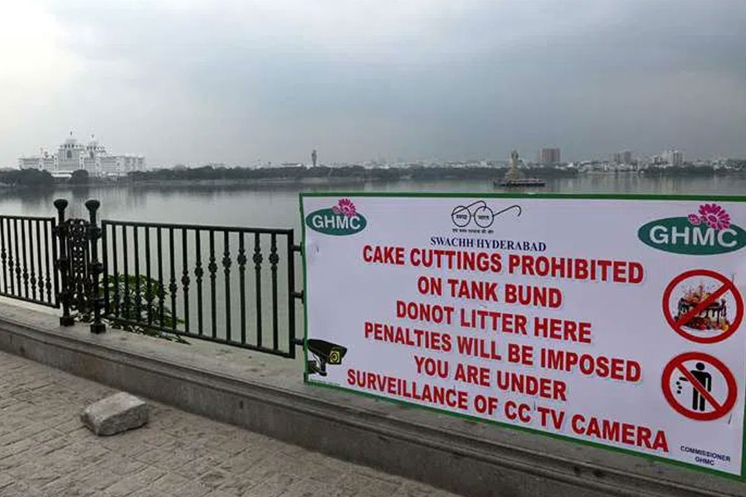 Ban on cake cuttings on tank bund GHMC announced