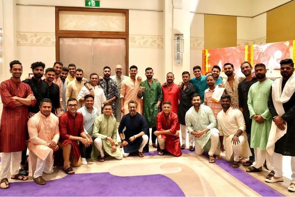 Team India Players And Staff Celebrate Diwali