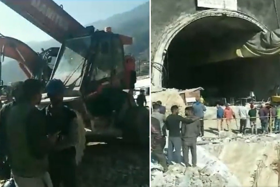 Under construction Tunnel Collapsed in Uttarkashi