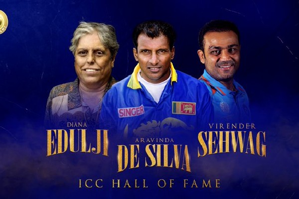 Sehwag, Edulji among three new ICC Hall of Fame inductees