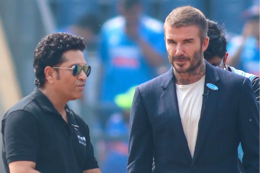 Beckham joins Tendulkar at India-New Zealand semi-final showdown