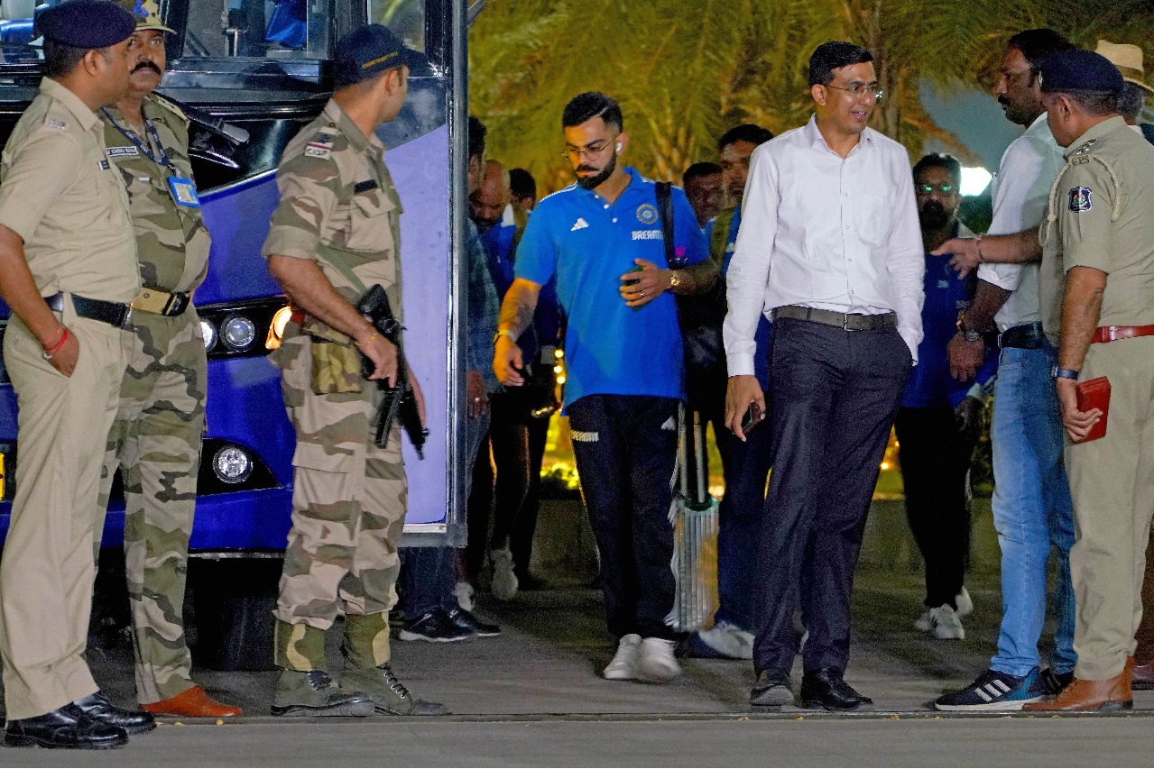 Team India arrives Ahmedabad for World Cup summit clash with Australia