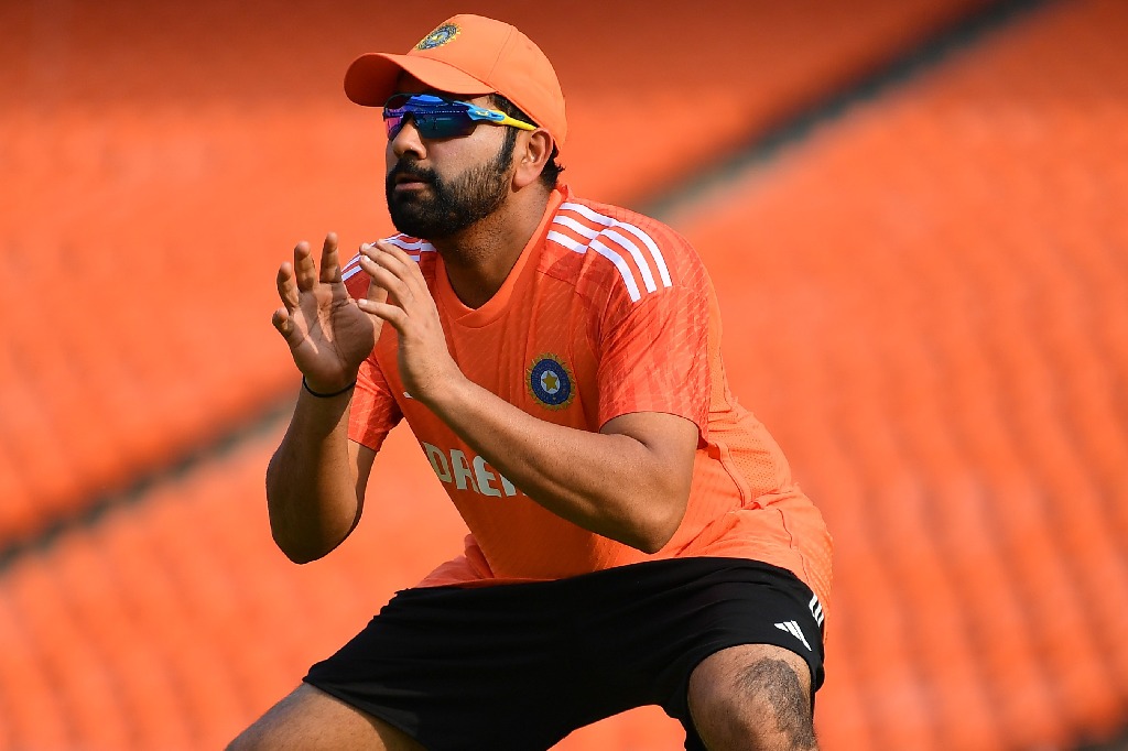 Team India cricketers practice in Modi stadium for world cup final