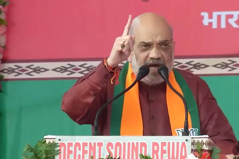 Amit Shah satires on congress and kcr