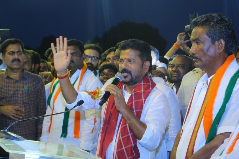 Revanth Reddy counter to KTR on exit polls