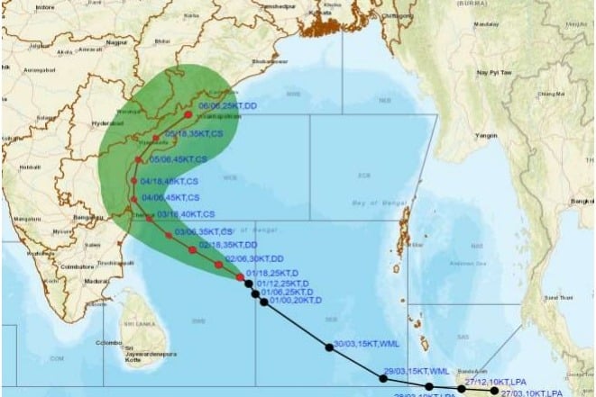 Heavy rains forecast for Coastal Andhra and Rayalaseema due to cyclone