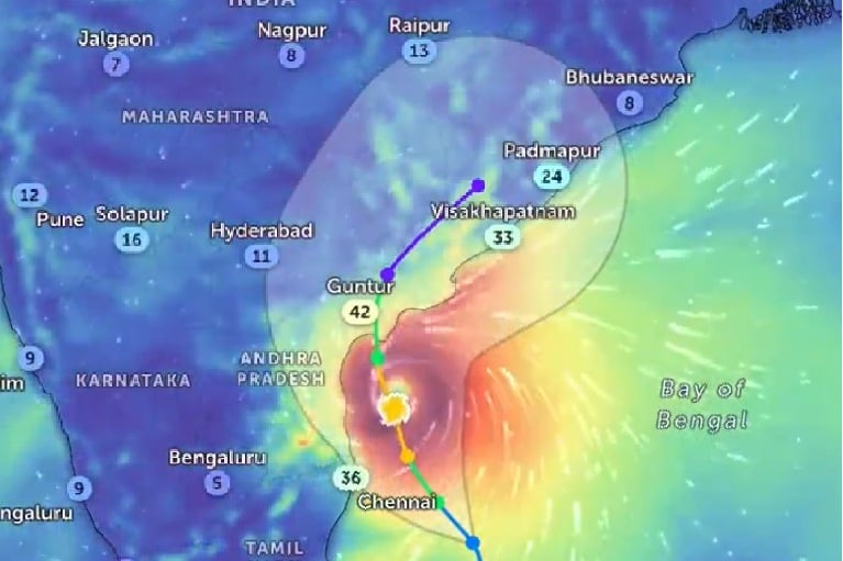 michaung cyclone effect in telangana