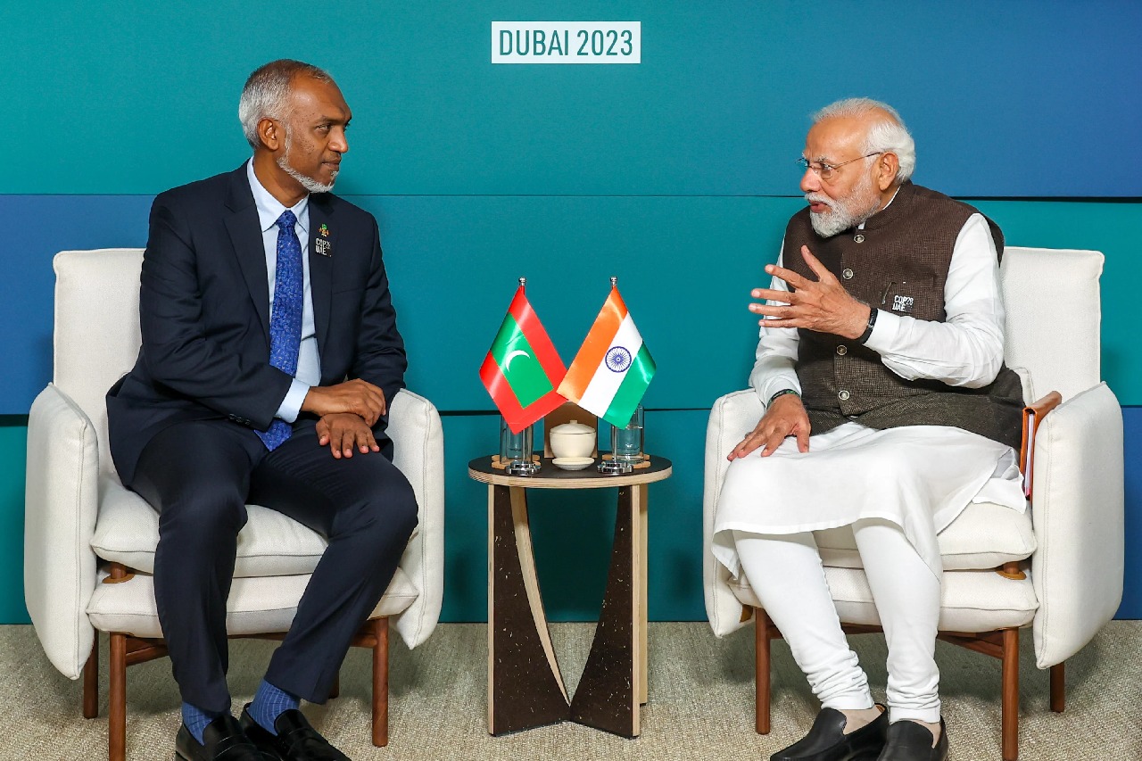 Maldives President Mohammed Muizzu met PM Modi in Dubai