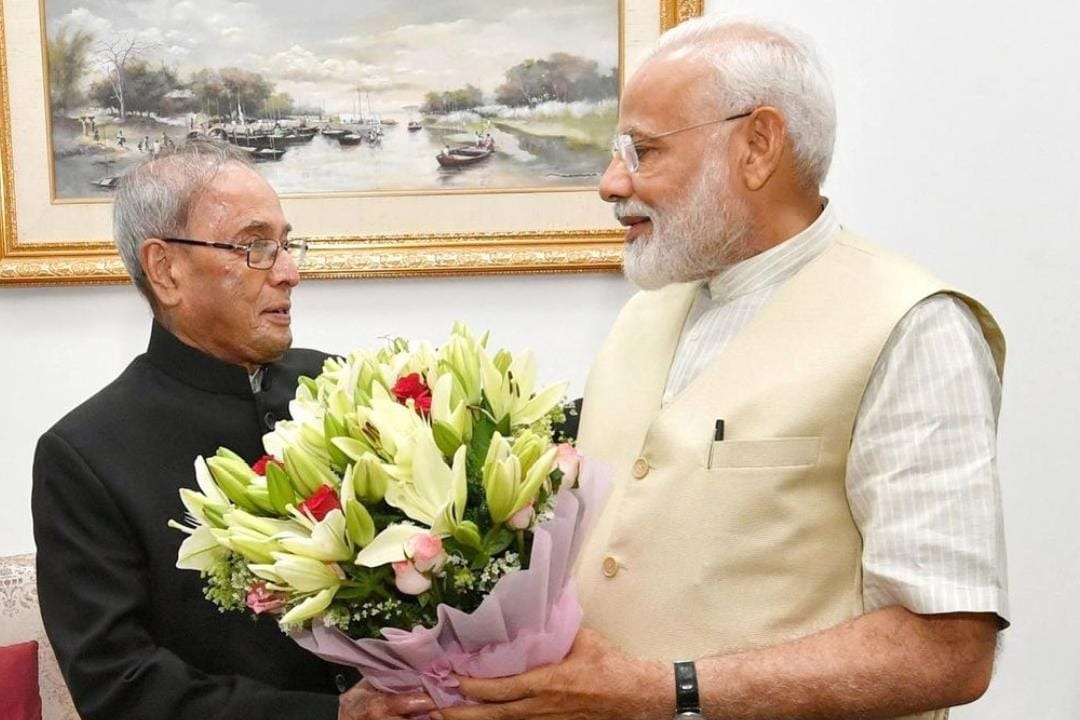 Pranab said Modi only PM after Indira with 'the ability to feel the pulse of people'