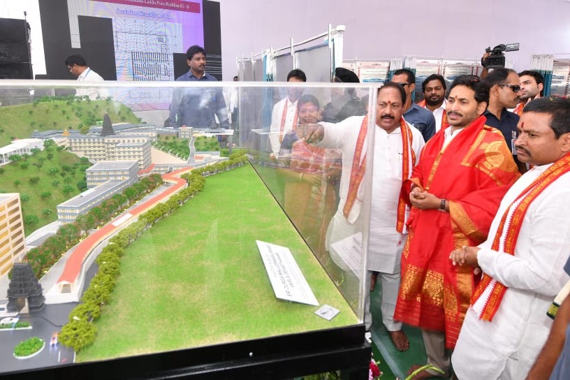 CM Jagan lays foundation stone at Kanakadurga temple in Vijayawada