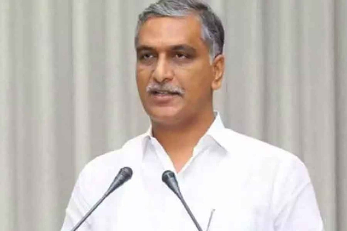 Harish Rao greets Revanth Reddy and other ministers