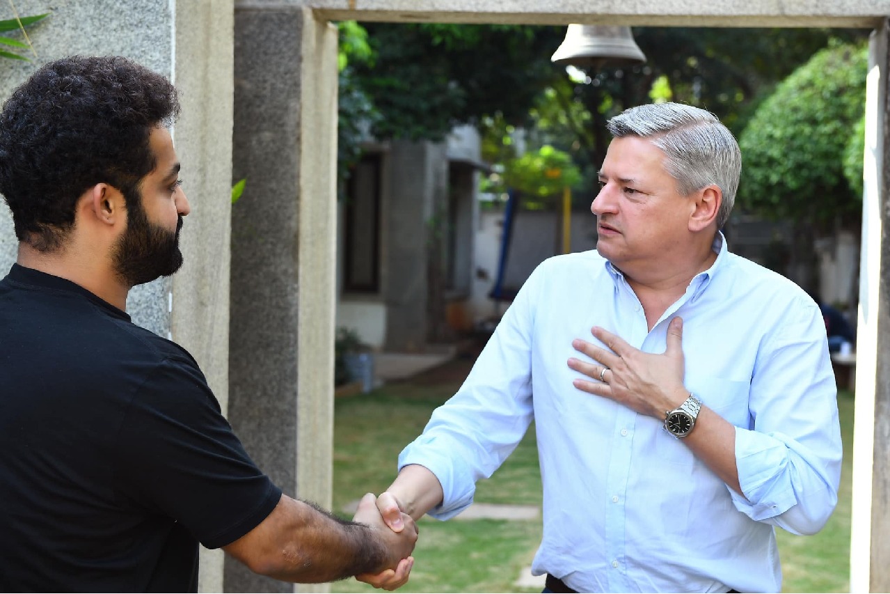 NTR hosts lunch for Netflix CEO Ted Sarandos in his residence 