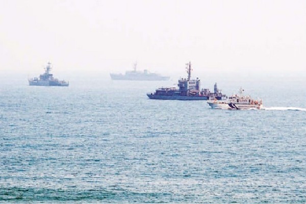 AP Governor Abdul Nazeer attends navy drills in Vizag