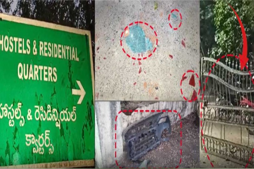 Unidentified persons create ruckus in rimps campus adilabad