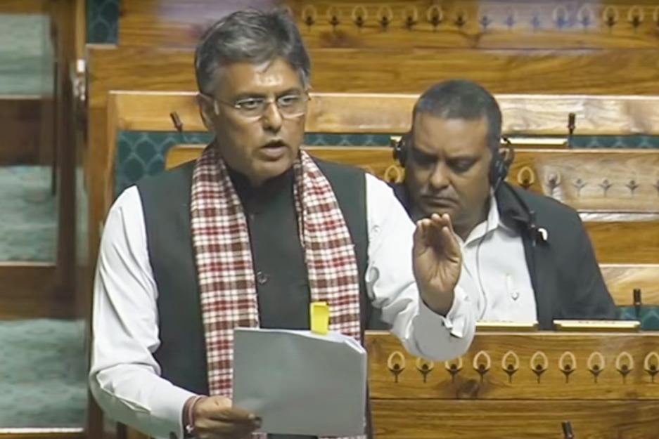 Manish Tewari, 20 INDIA bloc RS MPs give notice to discuss Parliament security breach