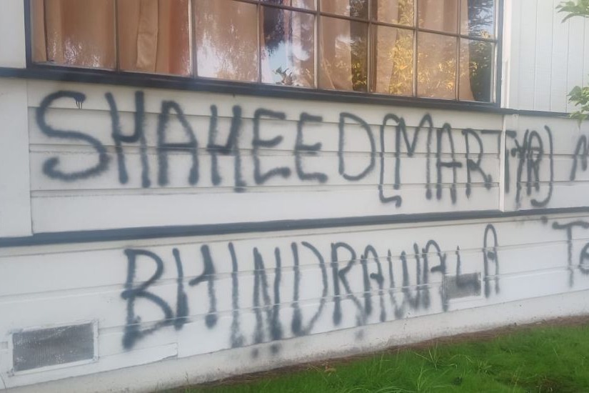 Hindu temple defaced with pro Khalistani slogans in US