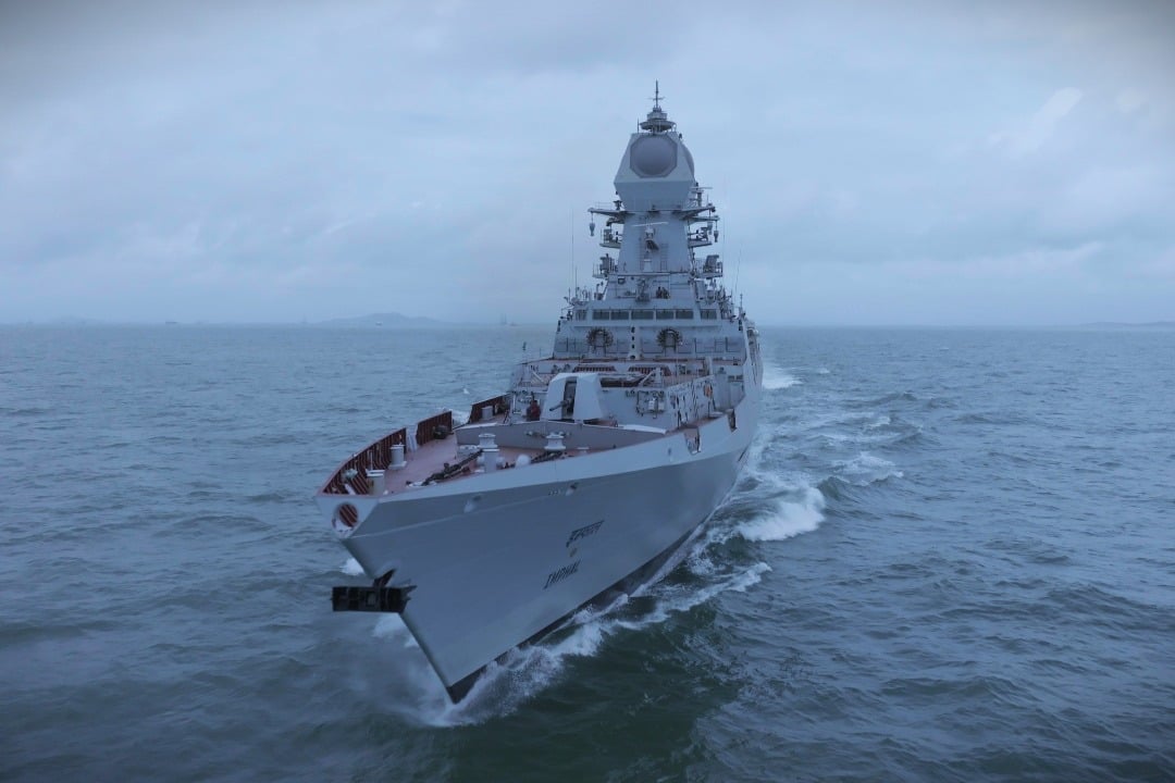 Indian Navy's new stealth destroyer 'Imphal' set for commissioning.