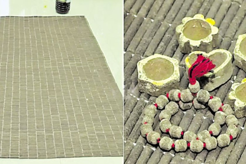 Chhattisgarh goshala makes speacial carpet with cow dung as gift for modi