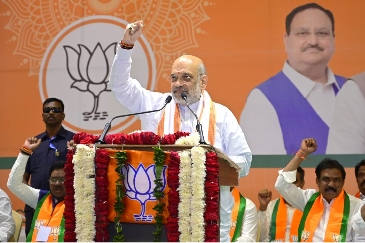 Amit Shah sets goal for BJP's T'gana unit for 2024 LS polls
