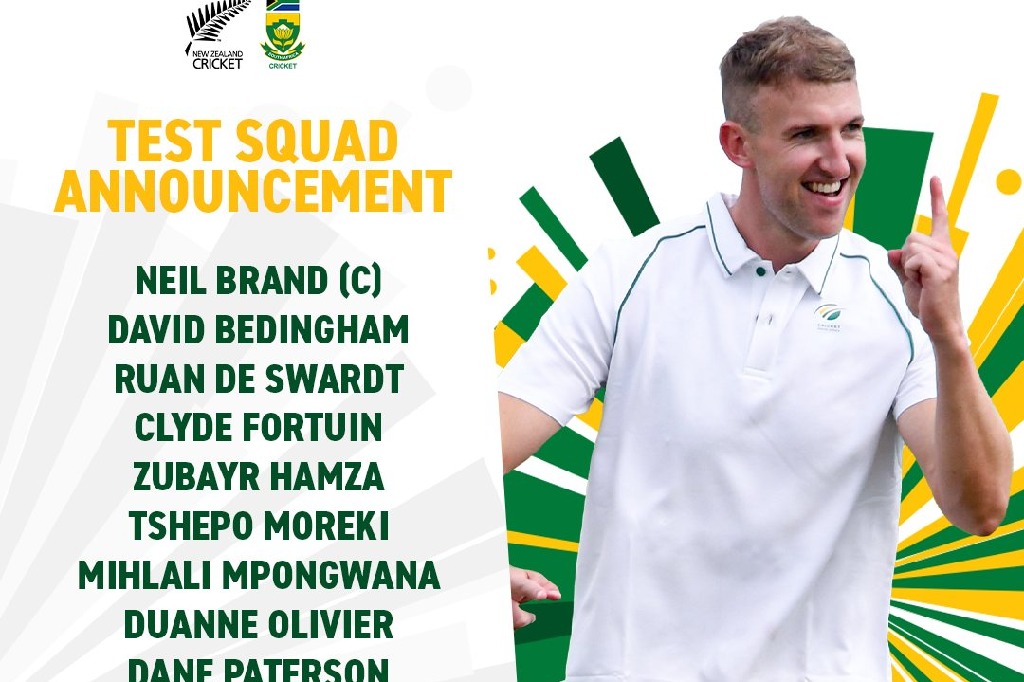 Neil Brand to lead South Africa squad sans main players in Test series Vs New Zealand