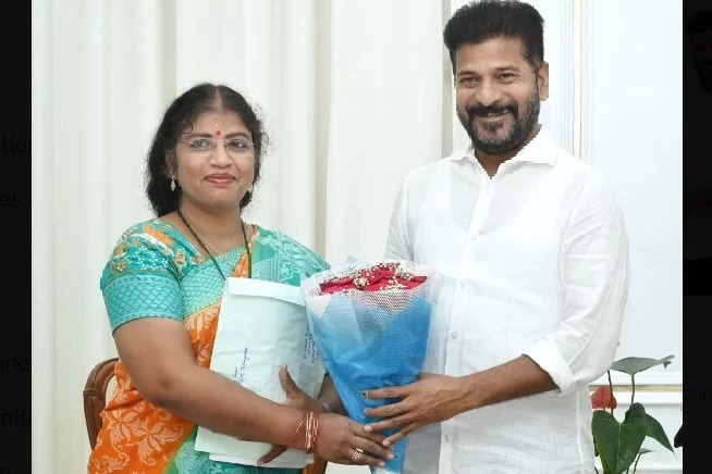 Former DSP Nalii after meeting with CM Revanth Reddy
