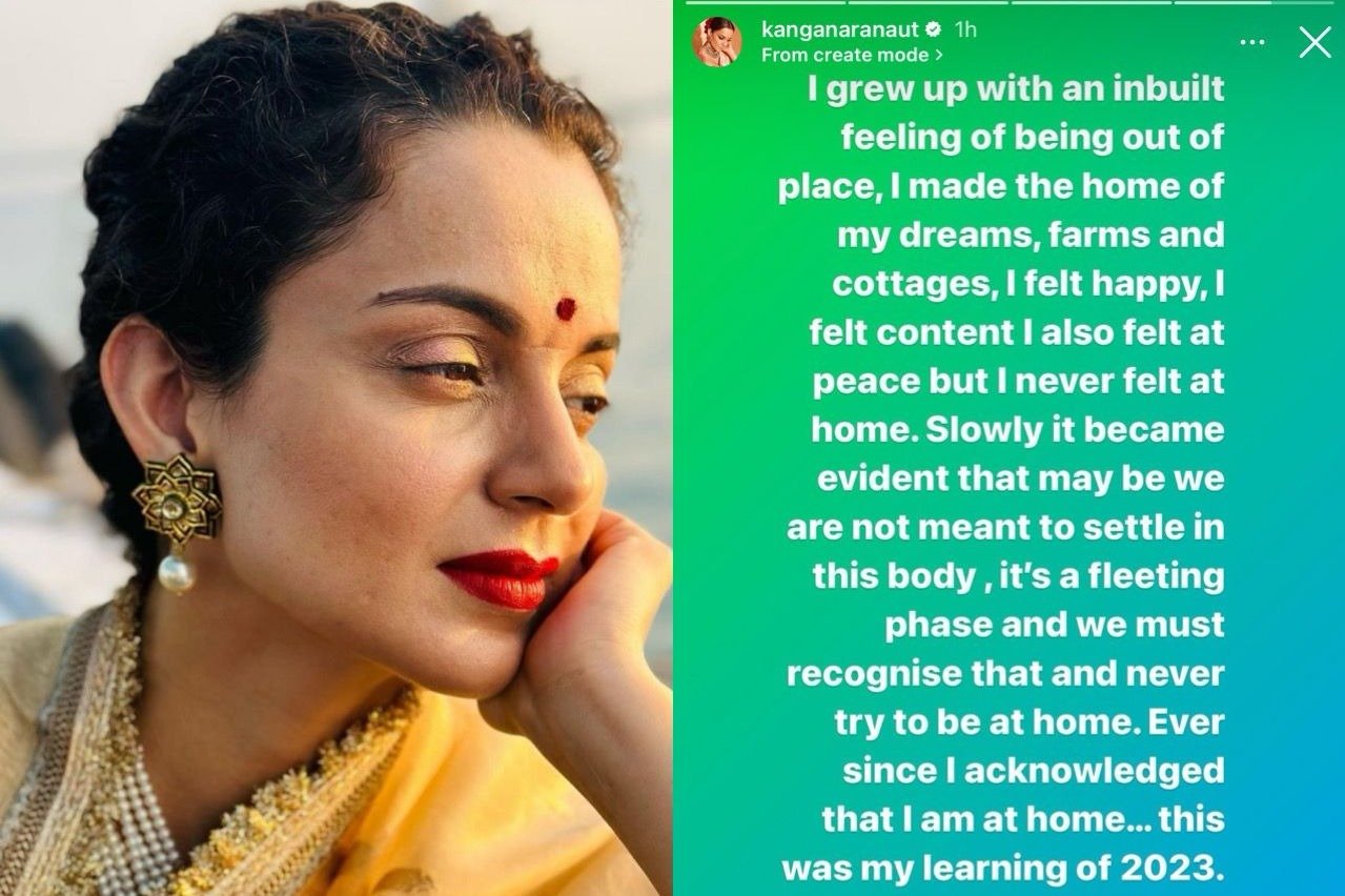 Kangana Ranaut's 2023 learning: 'Never try to be at home'