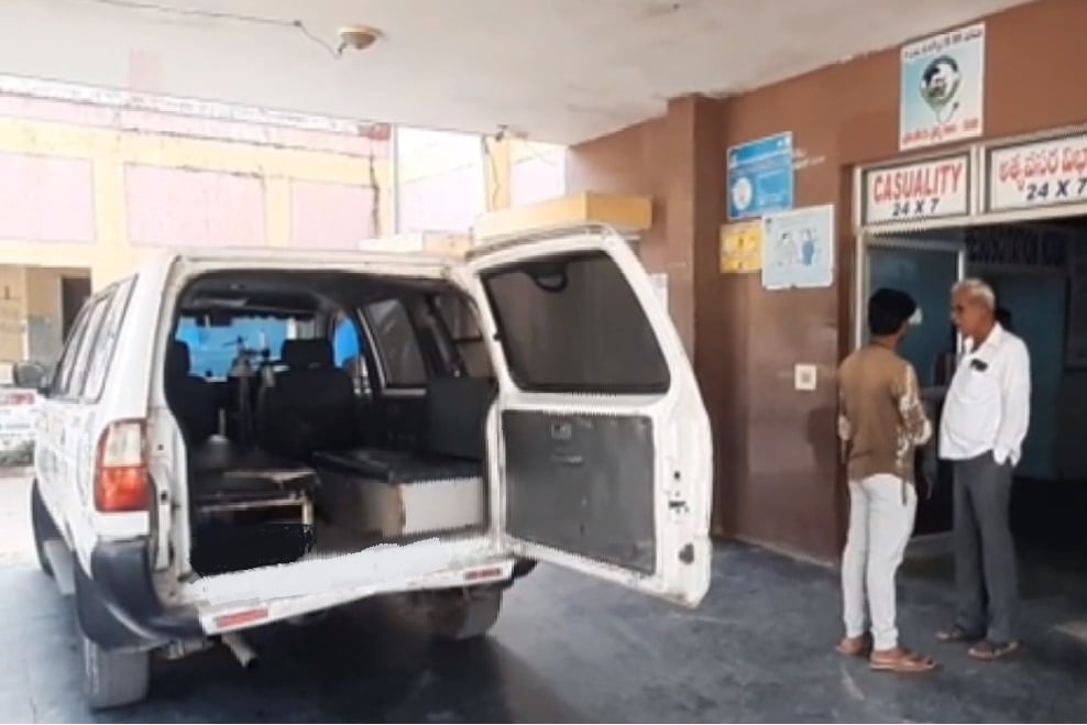 Mla Kethireddy Venkatarami Reddy Vehicle Collided Two Men seriously Injured